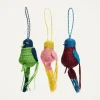 Bird Holiday Ornaments Set Of 3