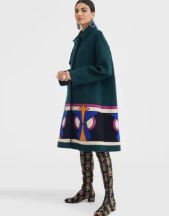 Boxy Coat Intarsia