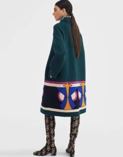 Boxy Coat Intarsia