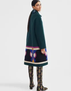Boxy Coat Intarsia