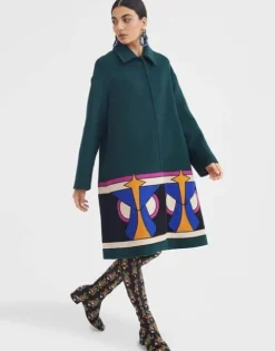 Boxy Coat Intarsia