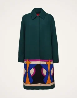 Boxy Coat Intarsia