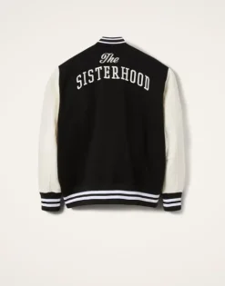 Embroidered Sisterhood Varsity Bomber