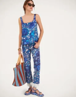Fancy Crop Jeans (With Feathers)