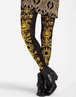 Flocked Tights