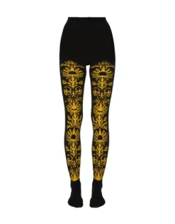 Flocked Tights