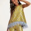 La Scala Top (With Feathers)