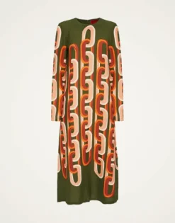 Long Sleeve Midi Swing Dress