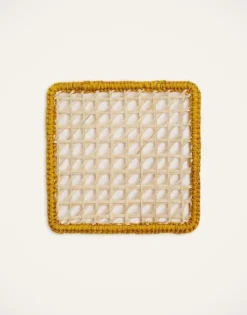 Raffia Coaster Set Of 4