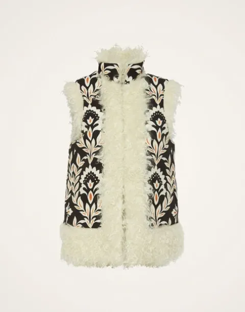 Sleeveless Folk Jacket