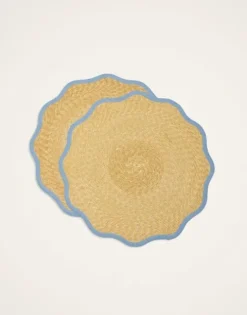 Straw Cloud Placemats Set Of 2