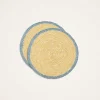 Straw Coasters Set Of 2