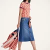 The Button Front Vagabond Midi Skirt