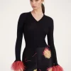 V-Neck High Kick Top